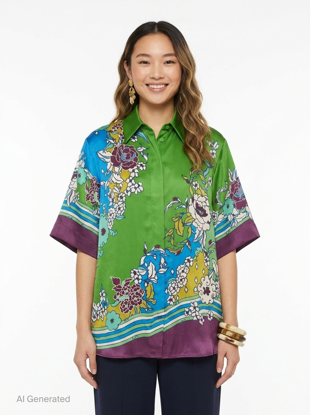 Nanci Silk Shirt | Alemais | Club21 - front