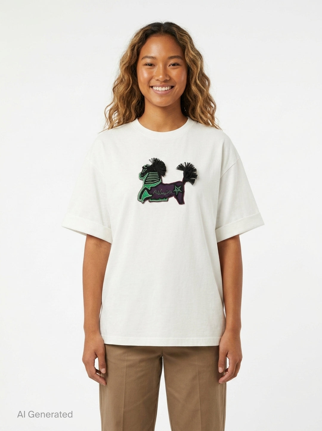 Tangible Love Embroidered Tee | Alémais | Club21 - front