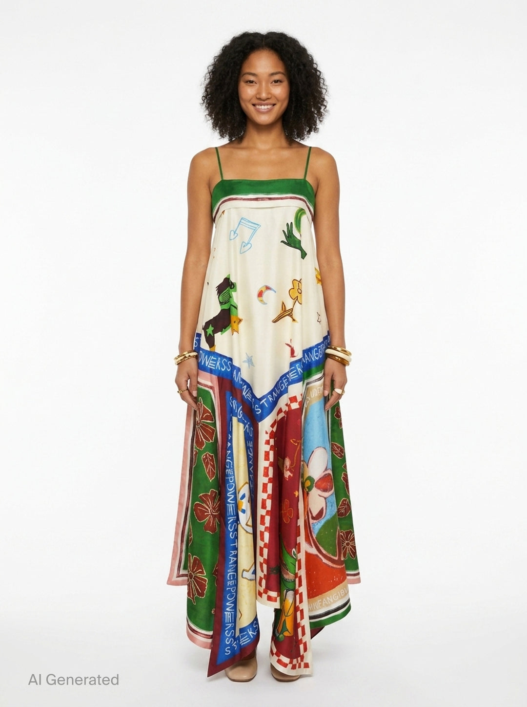 Tangible Love Silk Midi Dress | Alemais | Club21 - front