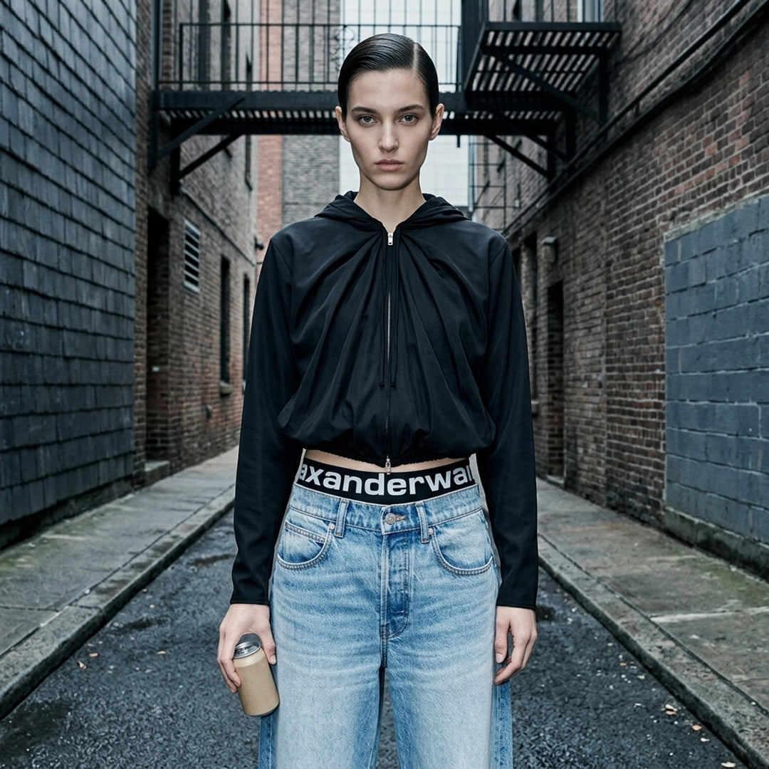 Blow Up Logo Waistband Jeans | Alexander Wang | Club21 - lifestyle