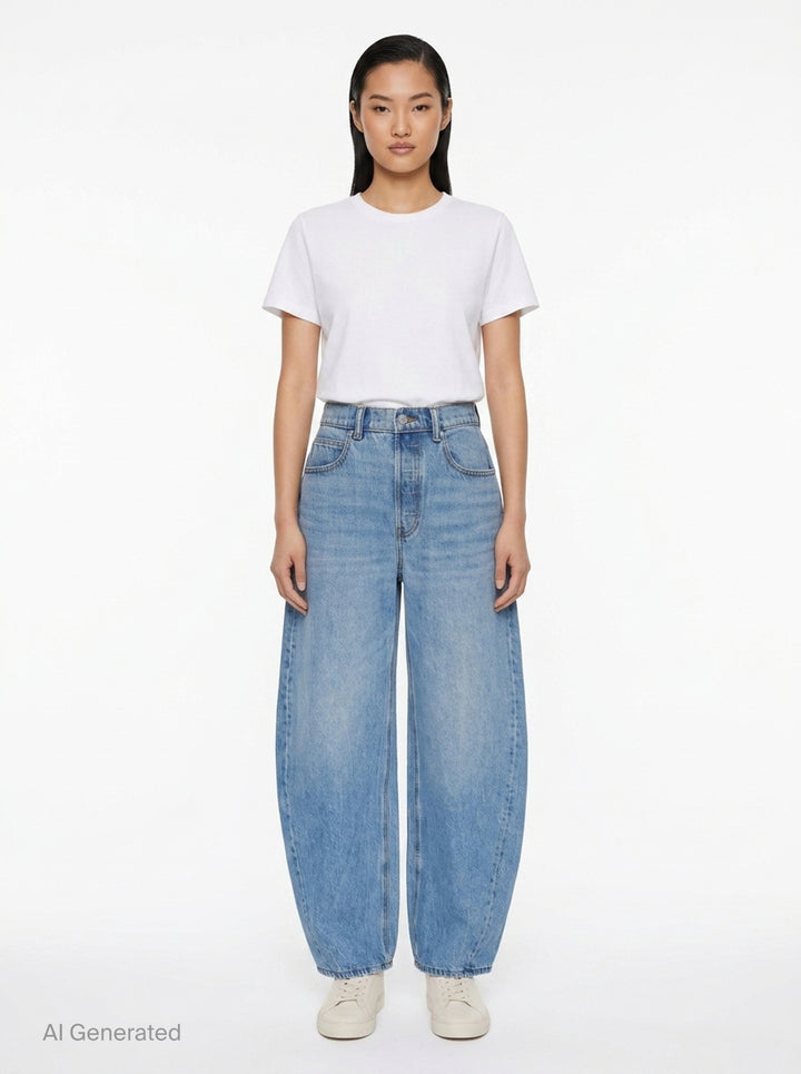Blow Up Wide Leg Jeans | Alexander Wang | Club21 - front