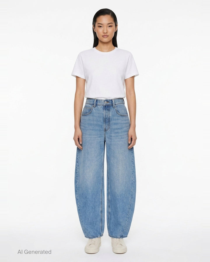 Blow Up Wide Leg Jeans | Alexander Wang | Club21 - front