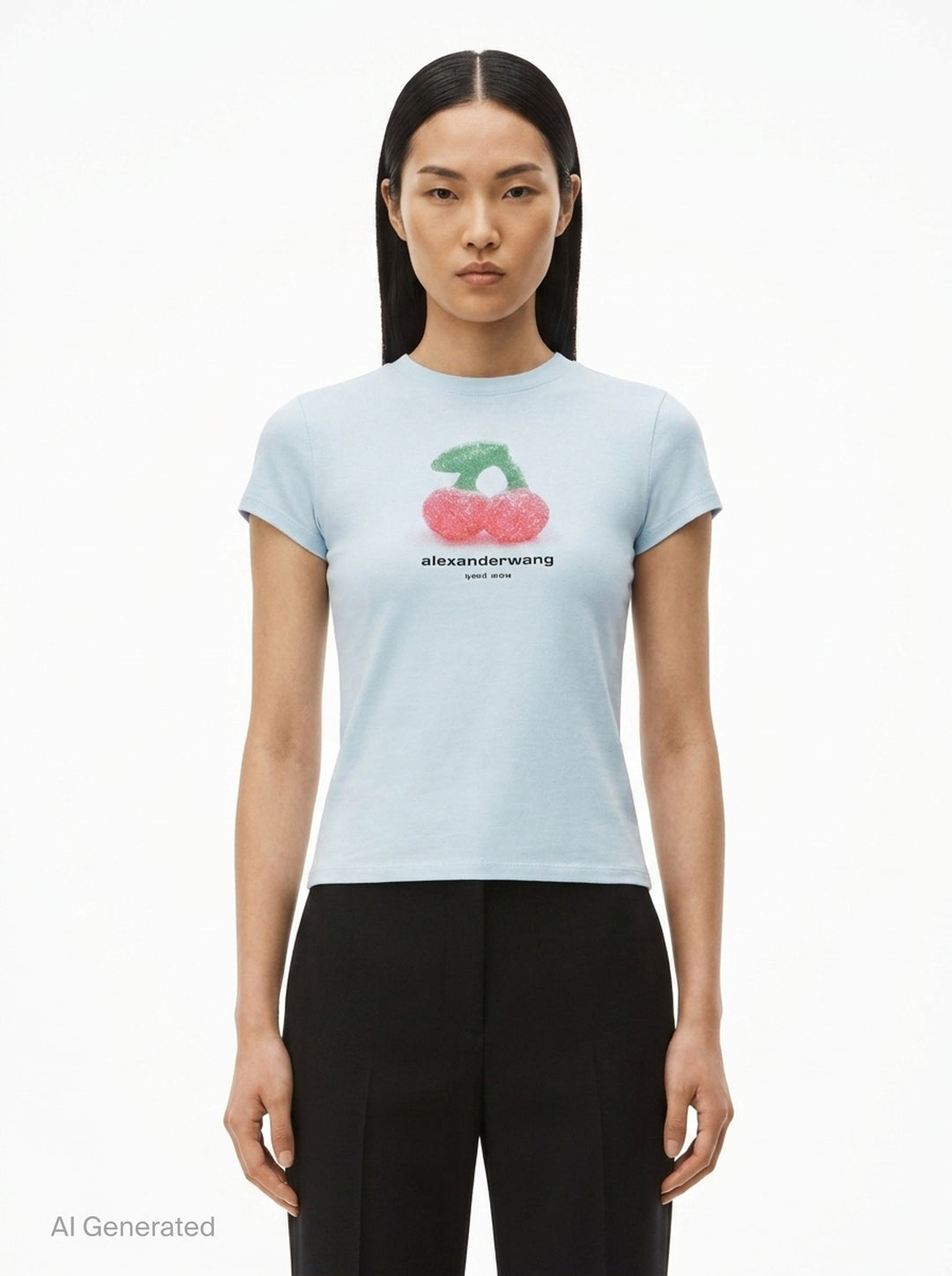 Cherry Graphic Baby Tee | Alexander Wang | Club21 - front