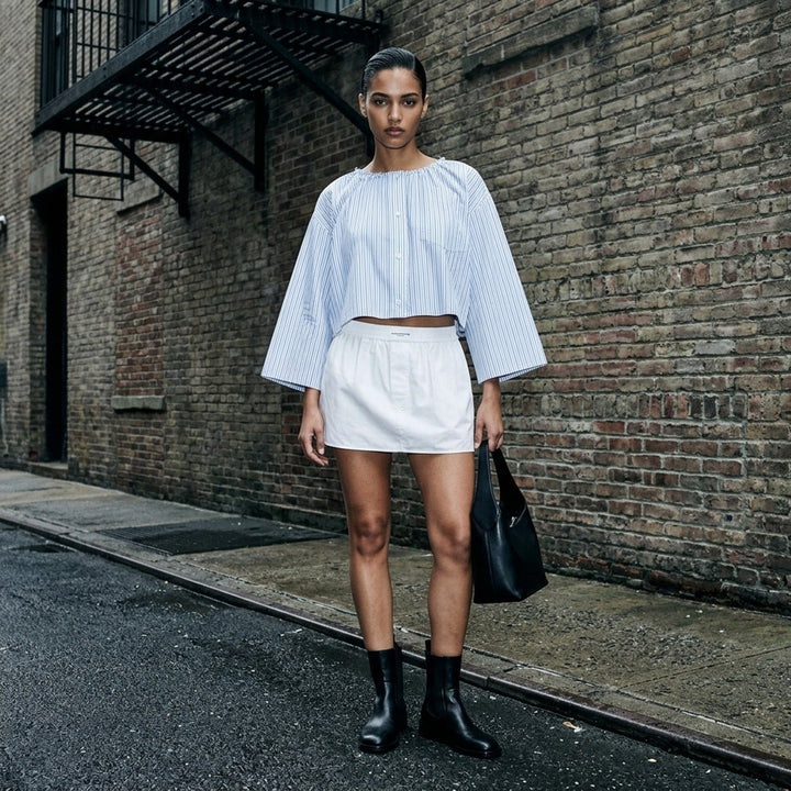 Cropped Bungee Neck Shirt | Alexander Wang | Club21 - lifestyle