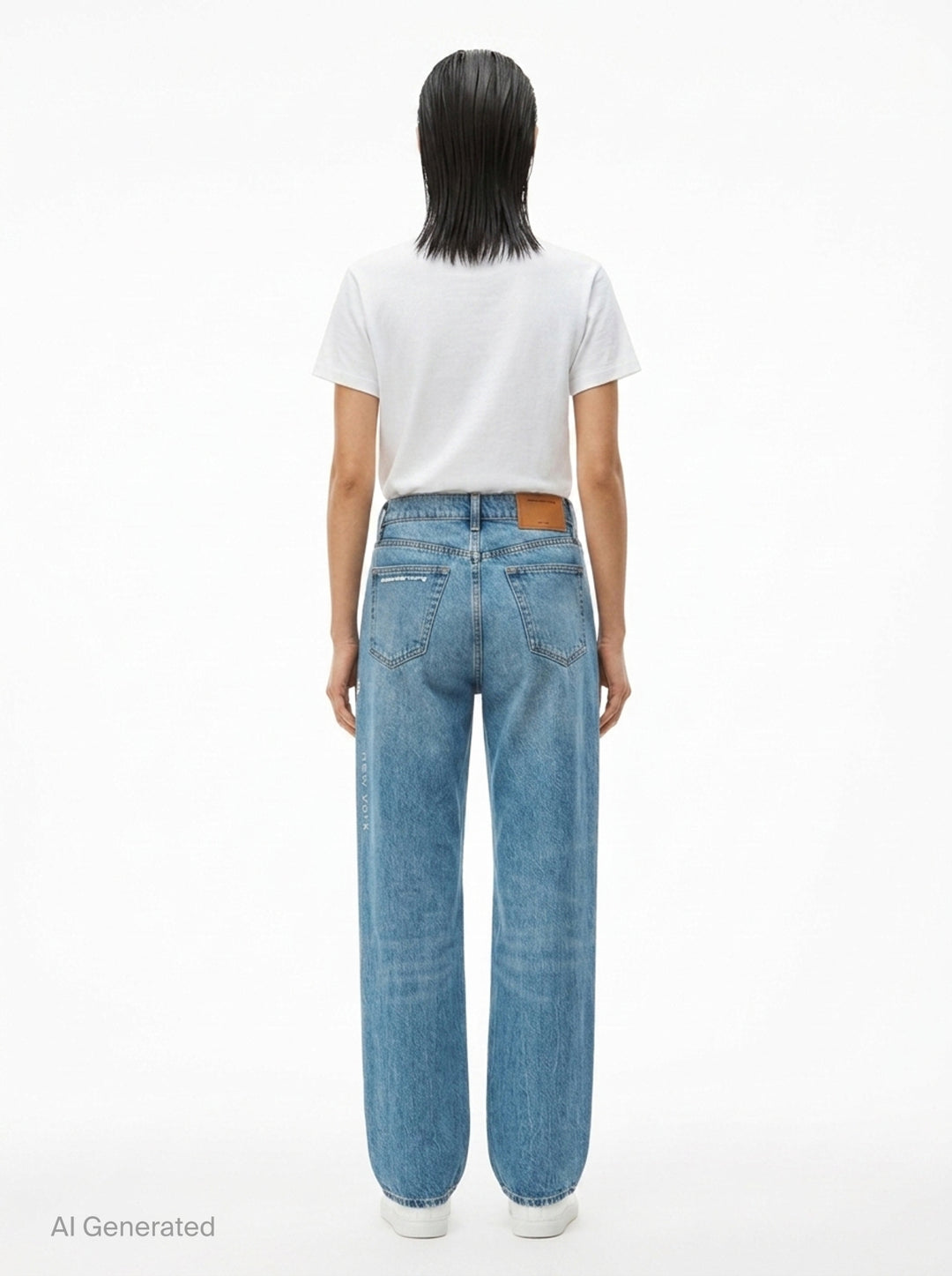 EZ Hotfix Mirror Logo Jeans | Alexander Wang | Club21 - back