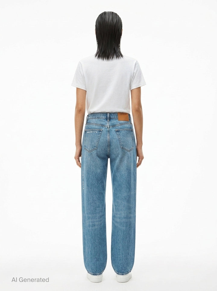 EZ Hotfix Mirror Logo Jeans | Alexander Wang | Club21 - back