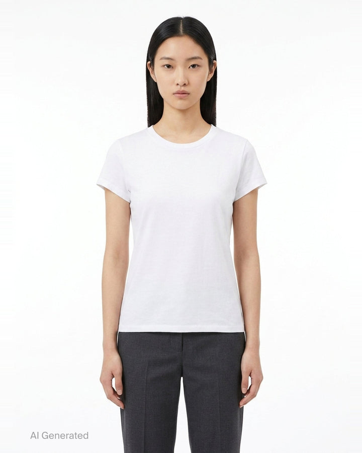 Fitted Tee With Hotfix Gradient | Alexander Wang | Club21 - front