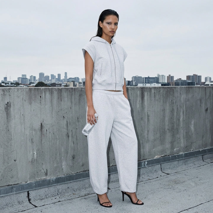 Fitted Zip Short Sleeve Hoodie | Alexander Wang | Club21 - lifestyle