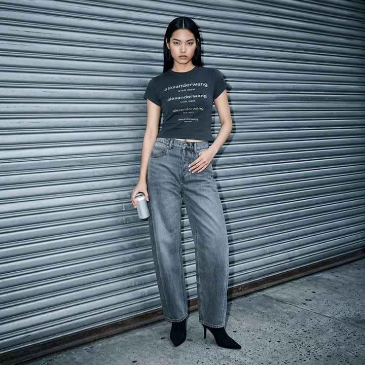 Float Logo Shadow Pocket Jeans | Alexander Wang | Club21 - lifestyle