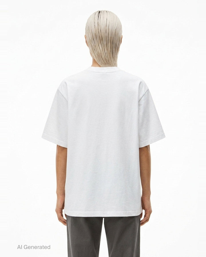 Gradient Logo Short Sleeve Tee | Alexander Wang | Club21 - back