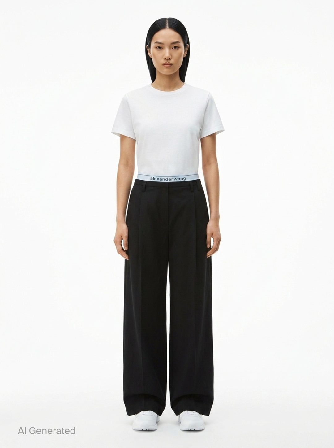 High-Rise Tailored Pants | Alexander Wang | Club21 - front