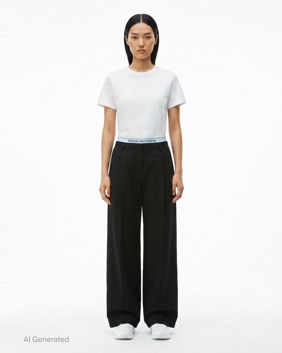 High-Rise Tailored Pants | Alexander Wang | Club21 - front