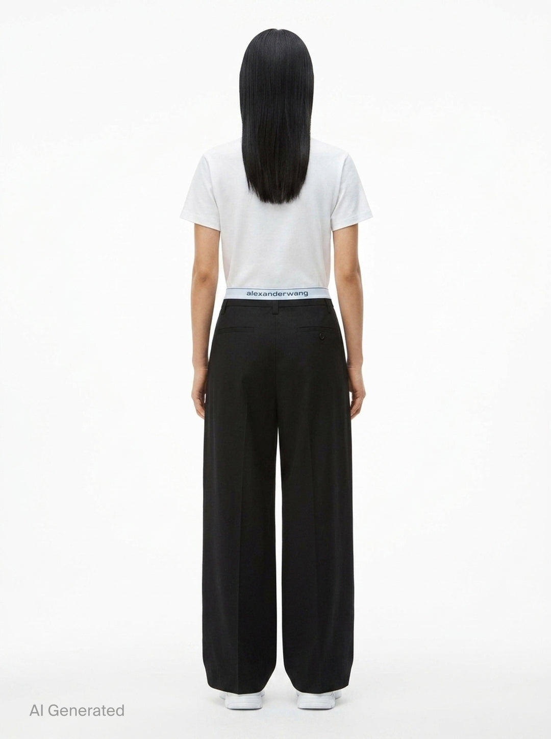 High-Rise Tailored Pants | Alexander Wang | Club21 - back