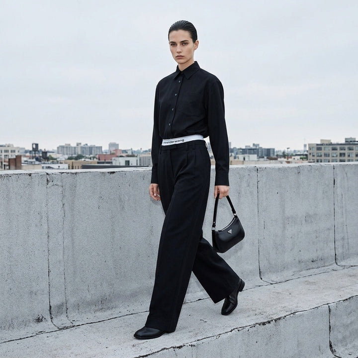 High-Rise Tailored Pants | Alexander Wang | Club21 - lifestyle