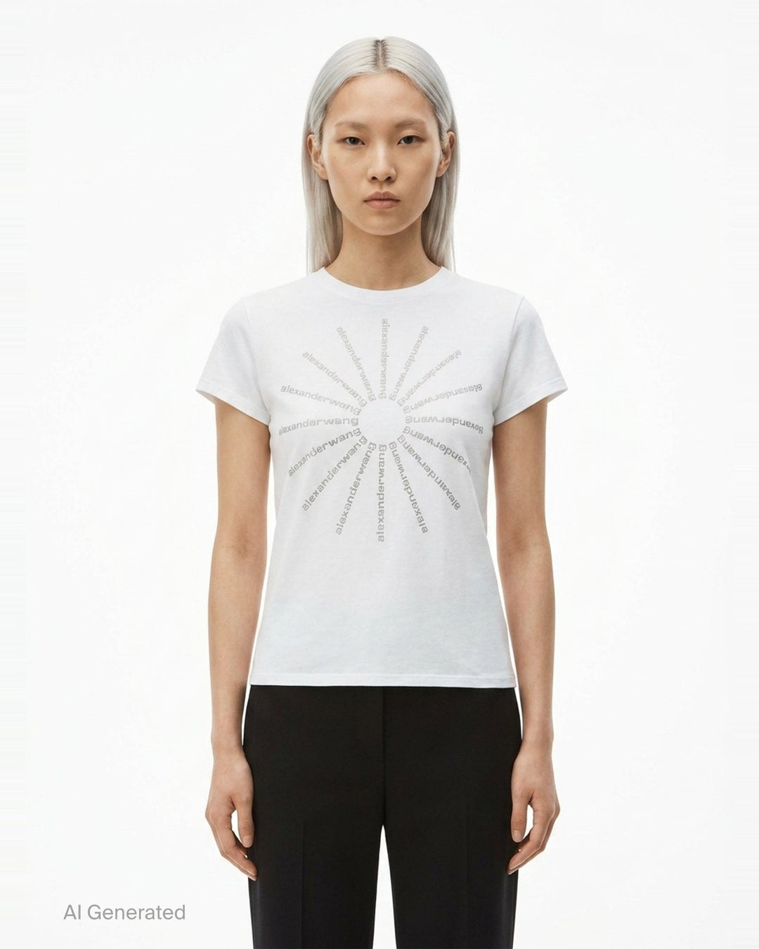 Hotfix Pinwheel Fitted Tee | Alexander Wang | Club21 - front
