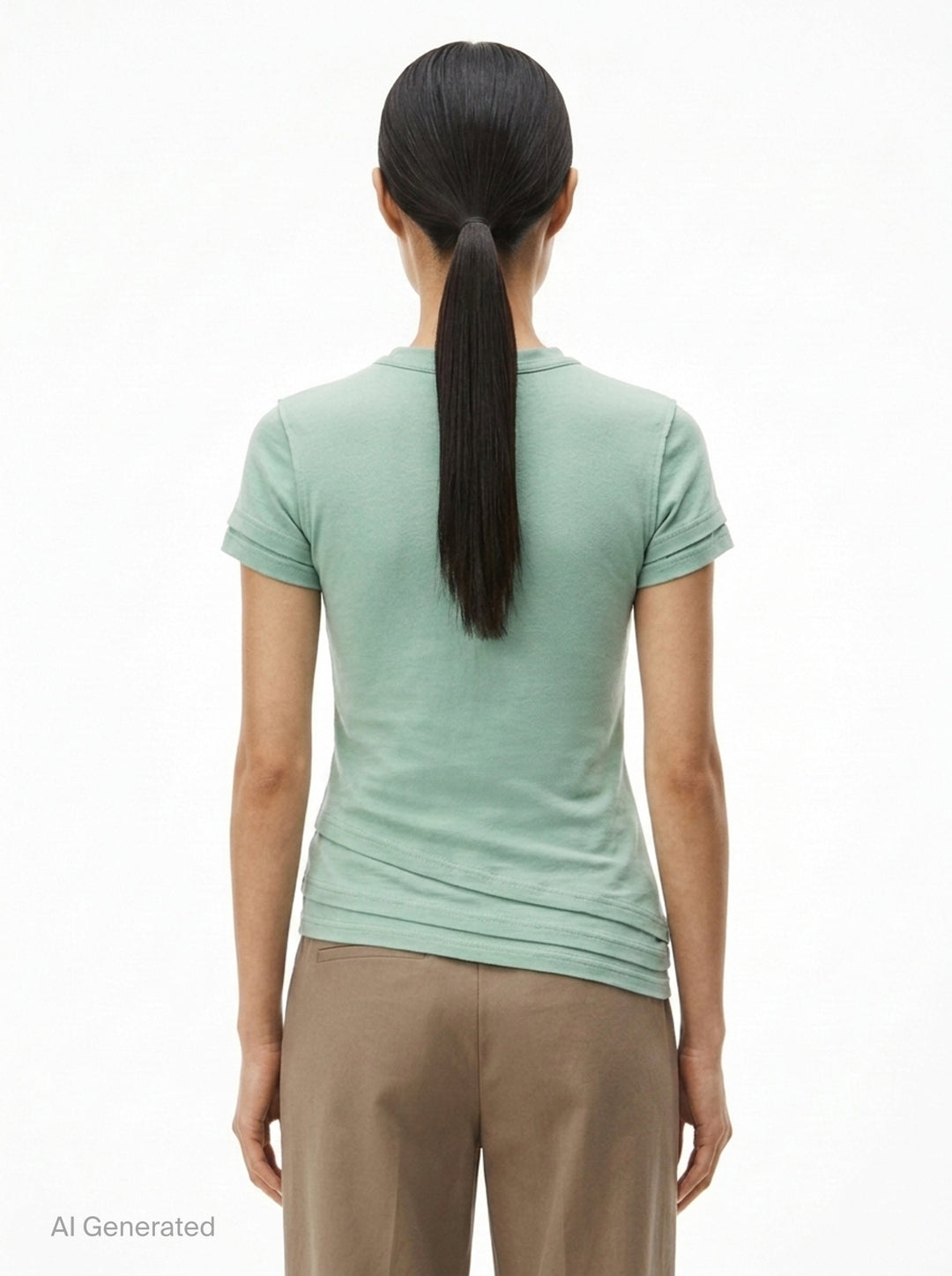 Layered Short Sleeve Top | Alexander Wang | Club21 - back