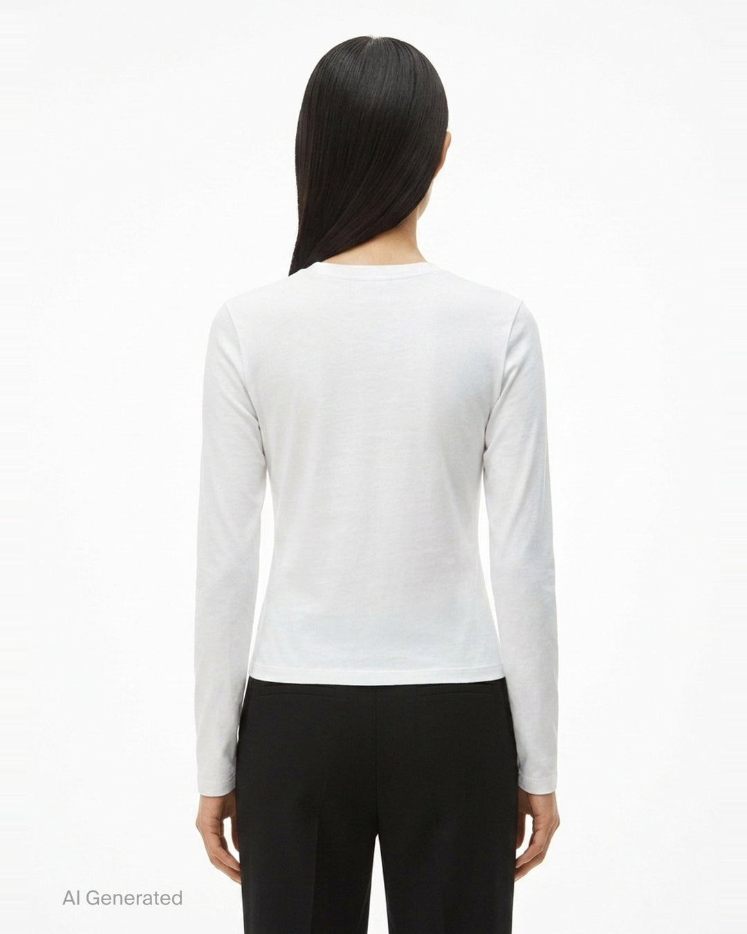Logo Print Long Sleeve Tee | Alexander Wang | Club21 - back