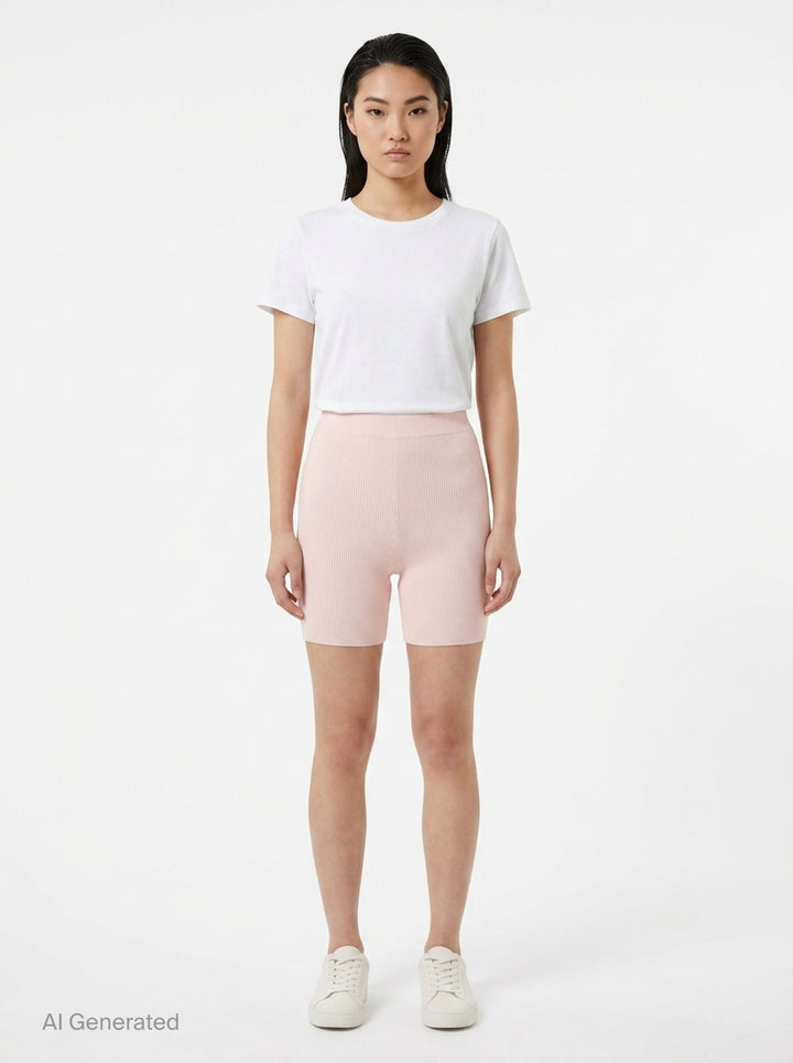 Logo Track Strip Bike Shorts | Alexander Wang | Club21 - front