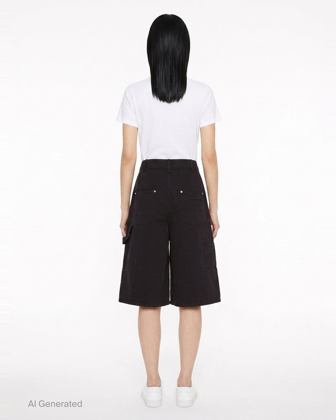 Mid-Rise Midi Zip Skort | Alexander Wang | Club21 - back