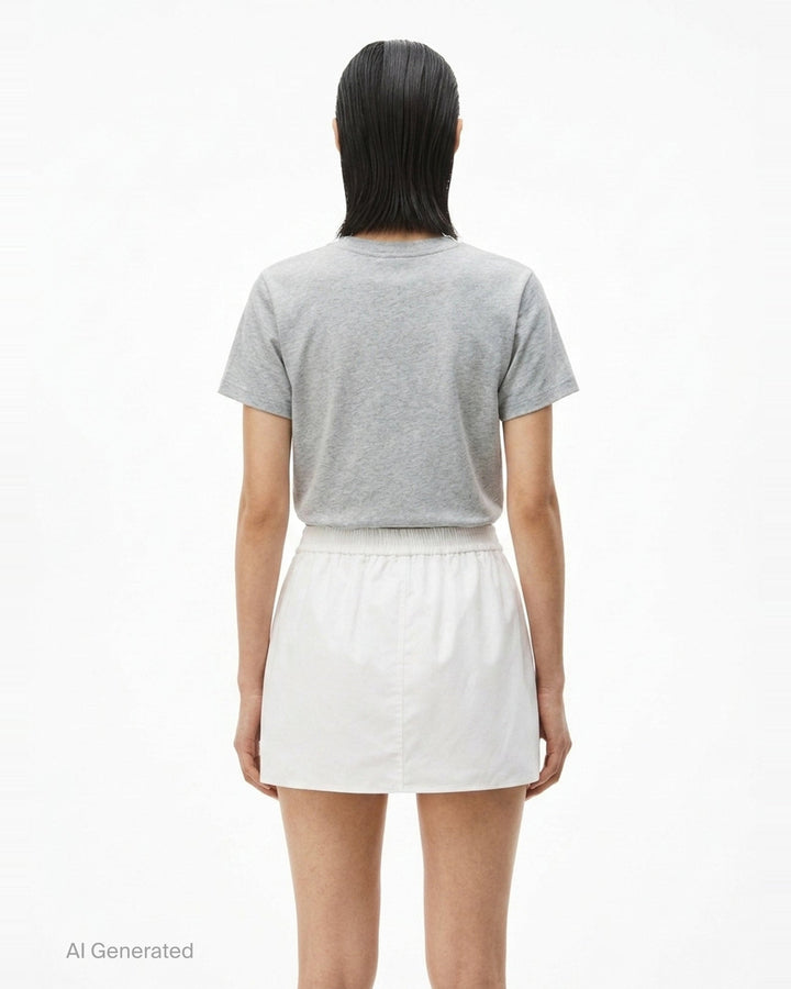 Mid-Rise Mini Boxer Skort | Alexander Wang | Club21 - back