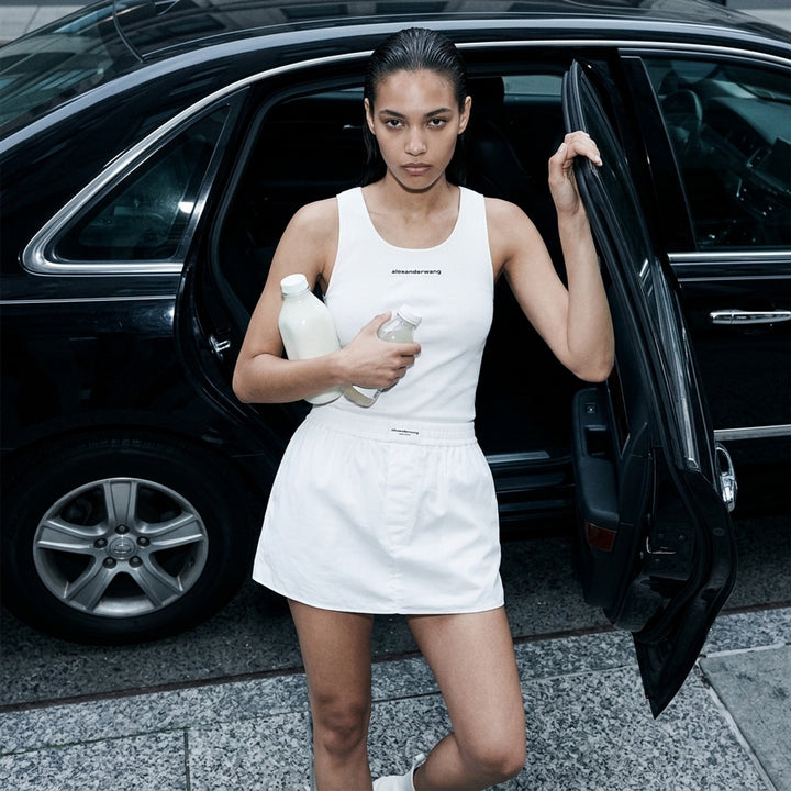 Mid-Rise Mini Boxer Skort | Alexander Wang | Club21 - lifestyle