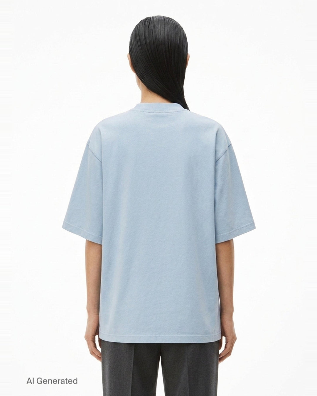 Mirrored Logo Short Sleeve Tee | Alexander Wang | Club21 - back