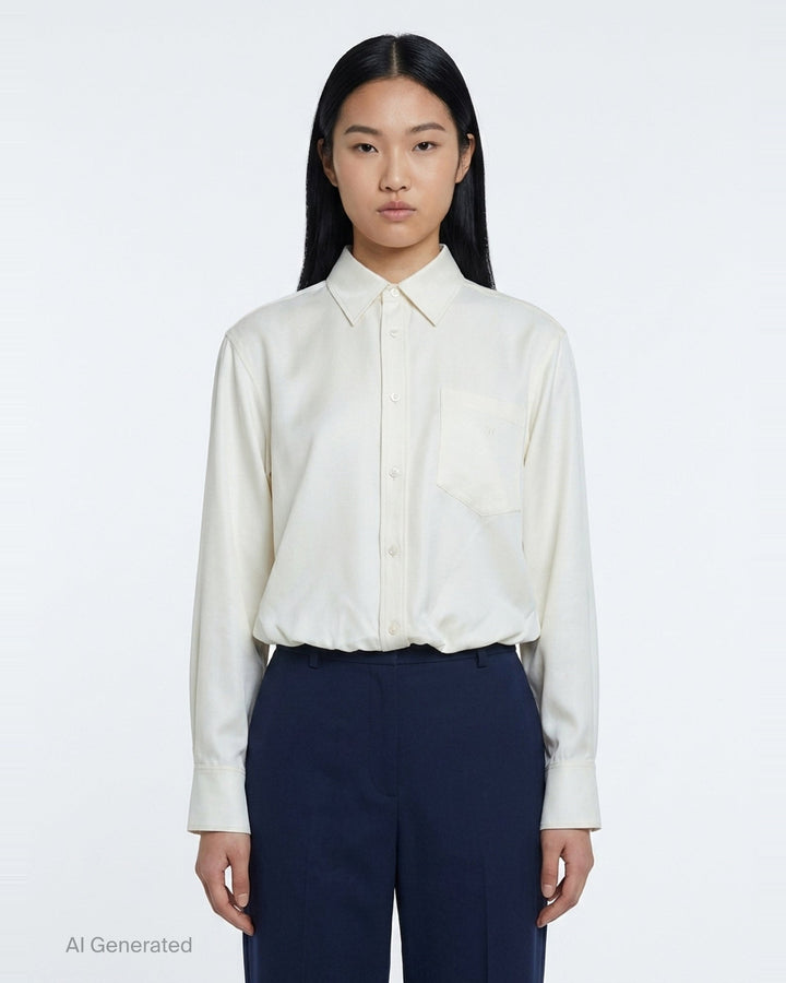 Pre-Styled Cami Shirt | Alexander Wang | Club21 - front