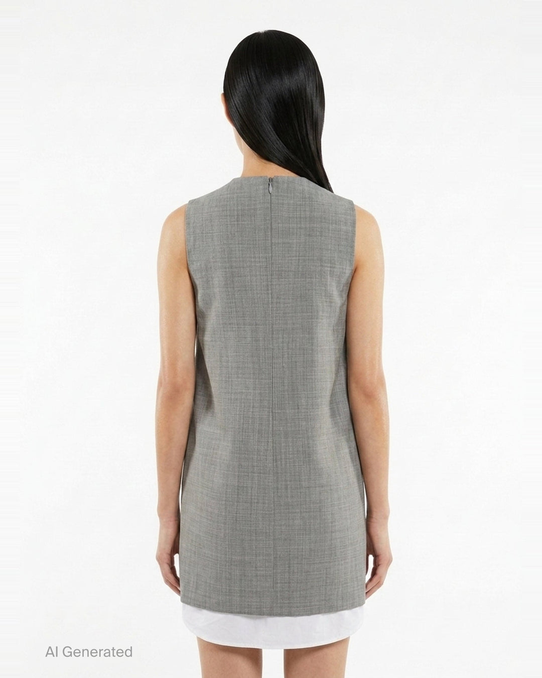Shift Mini Dress With Zipper | Alexander Wang | Club21 - back