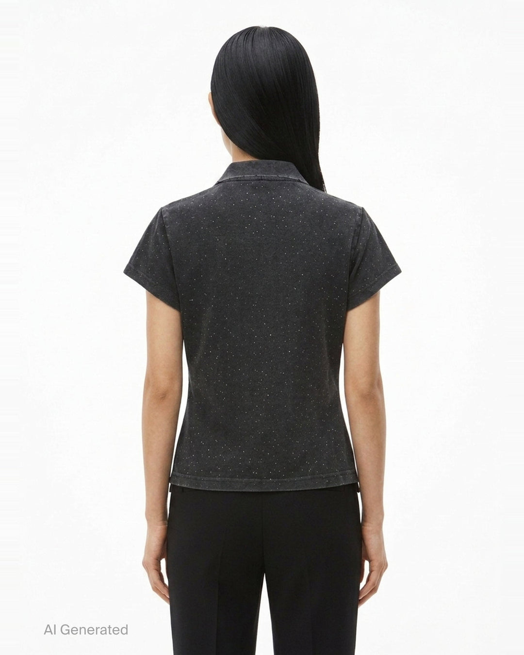 Shrunken Polo Tee | Alexander Wang | Club21 - back