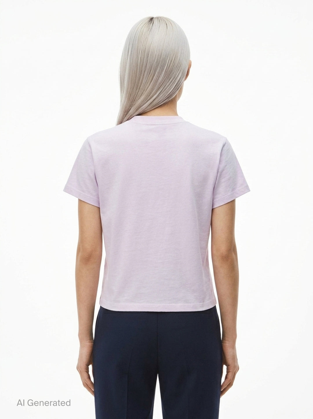 Shrunken Short Sleeve Logo Tee | Alexander Wang | Club21 - back