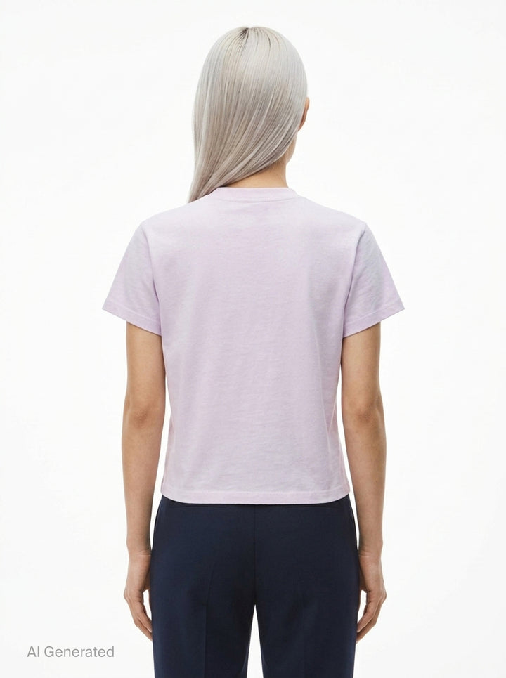 Shrunken Short Sleeve Logo Tee | Alexander Wang | Club21 - back