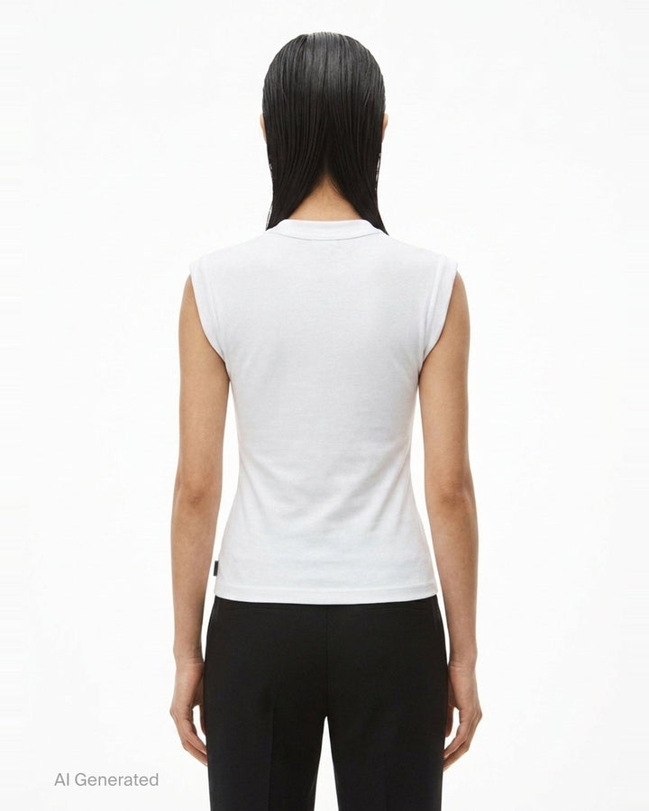 Twisted Bust Layered Tank | Alexander Wang | Club21 - back