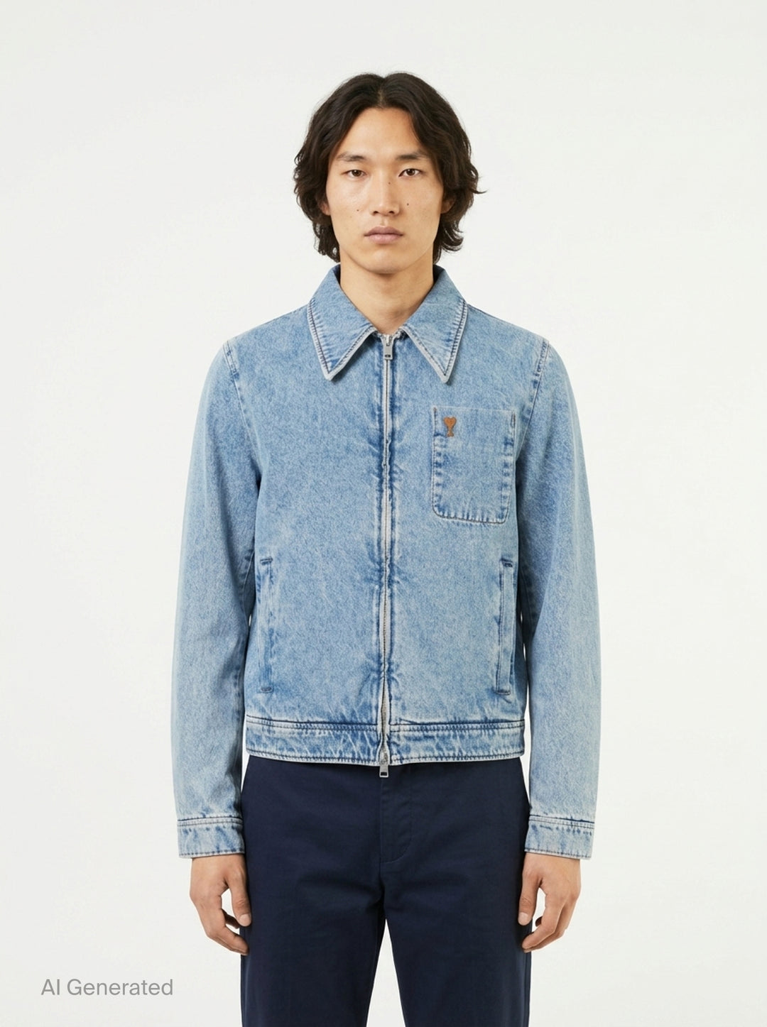 Ami de Cœur Zipped Blouson | AMI Paris | Club21 - front