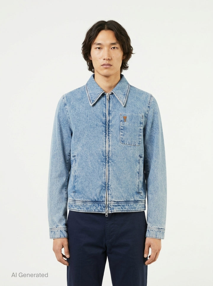 Ami de Cœur Zipped Blouson | AMI Paris | Club21 - front