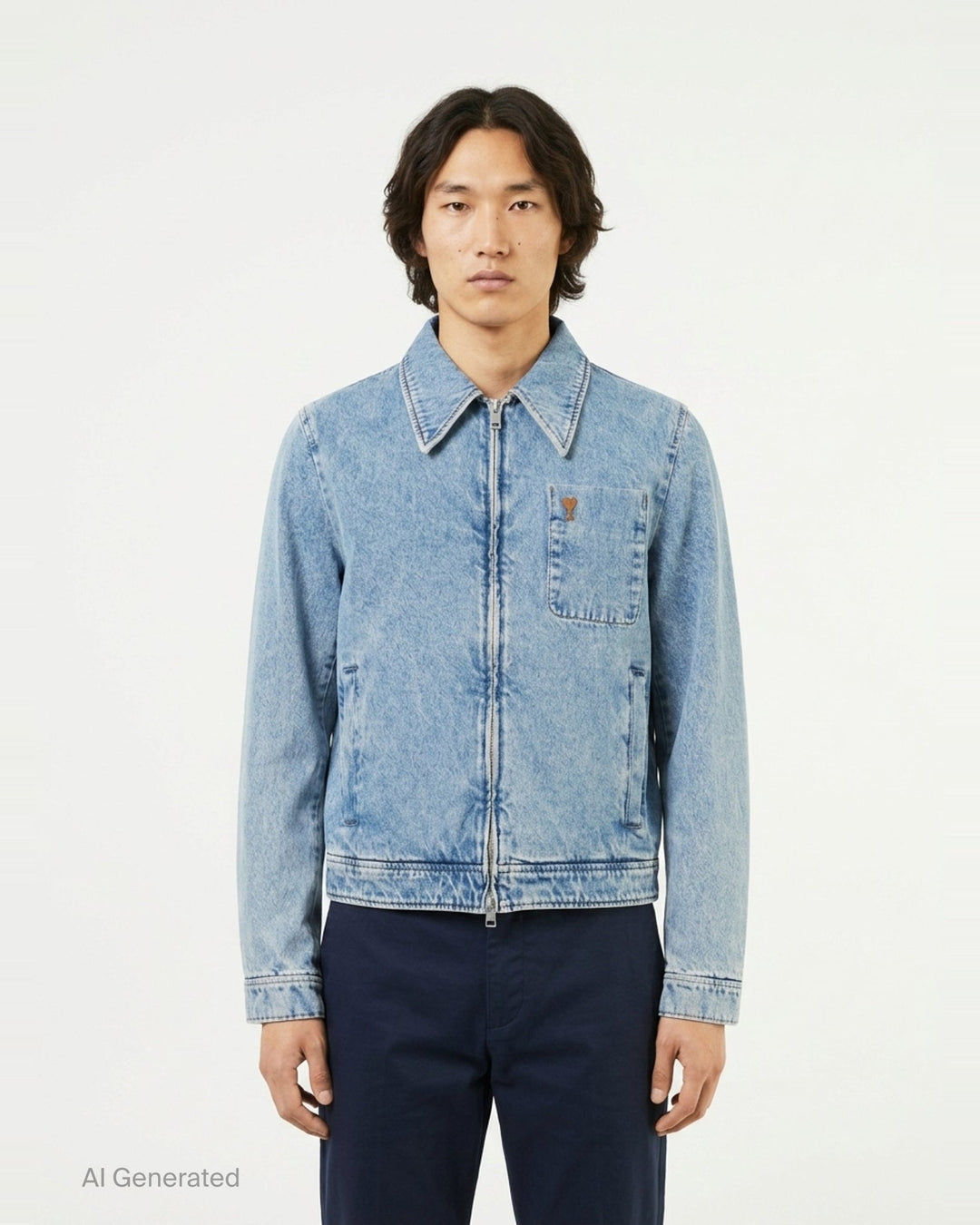 Ami de Cœur Zipped Blouson | AMI Paris | Club21 - front