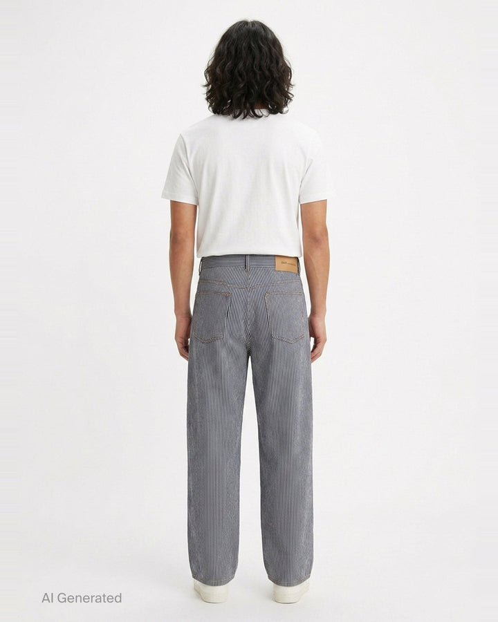 Baggy Fit Striped Jeans | AMI | Club21 - back
