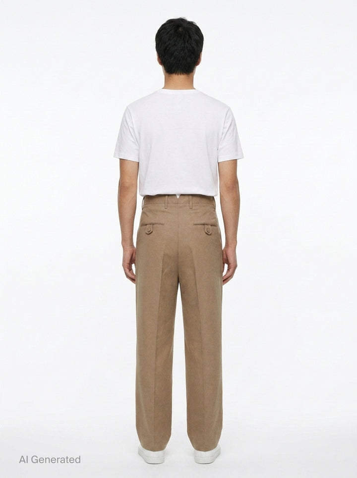 Carrot High Waisted Trousers | AMI | Club21 - back