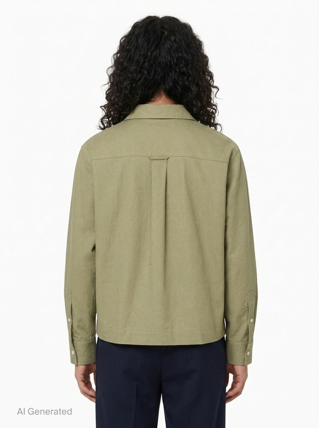 Classic Fit Long Sleeve Drawstring Shirt | AMI Alexandre Mattiussi | Club21 - back