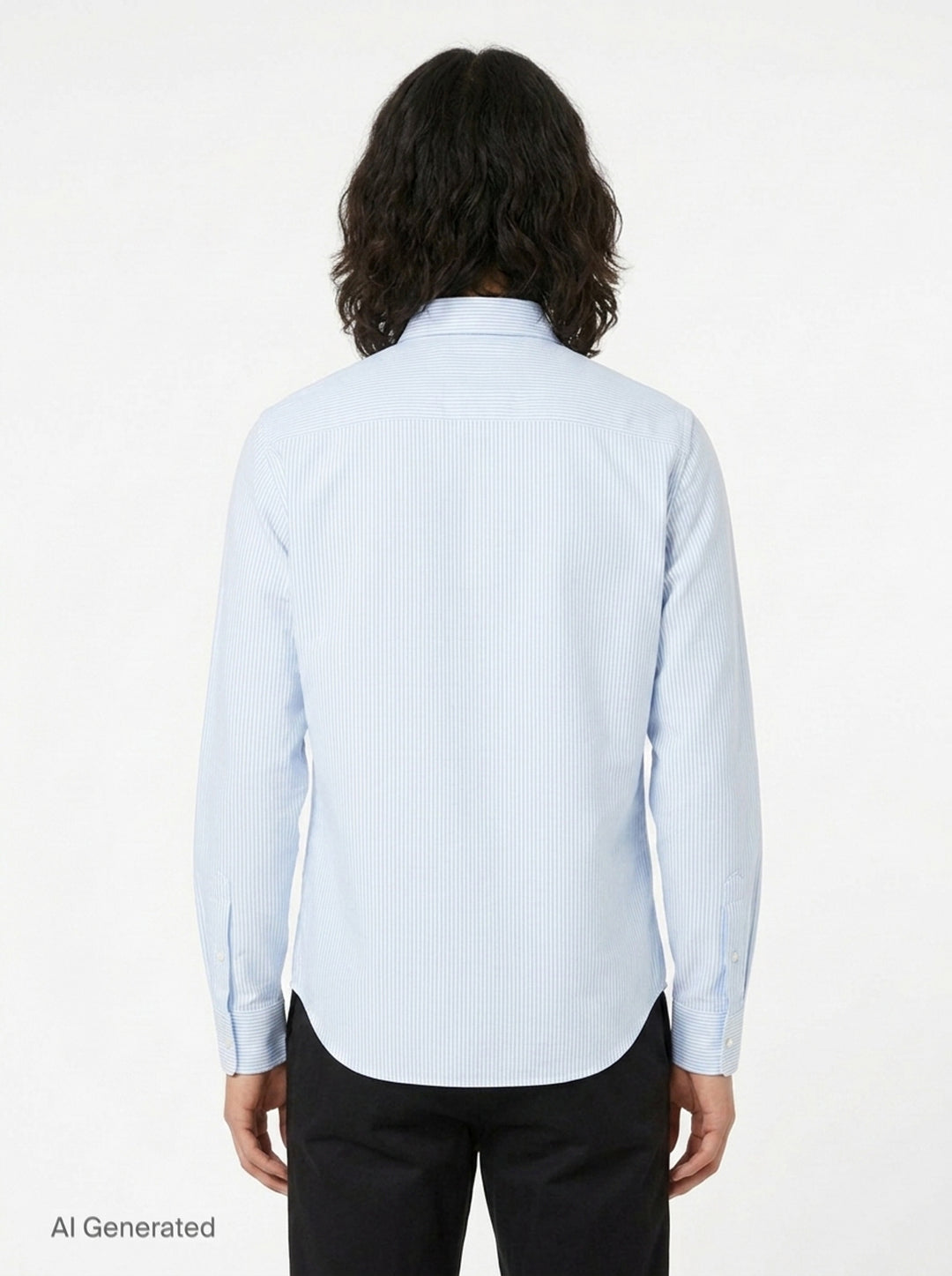 Classic Long Sleeve Button-Down Shirt | AMI Alexandre Mattiussi | Club21 - back