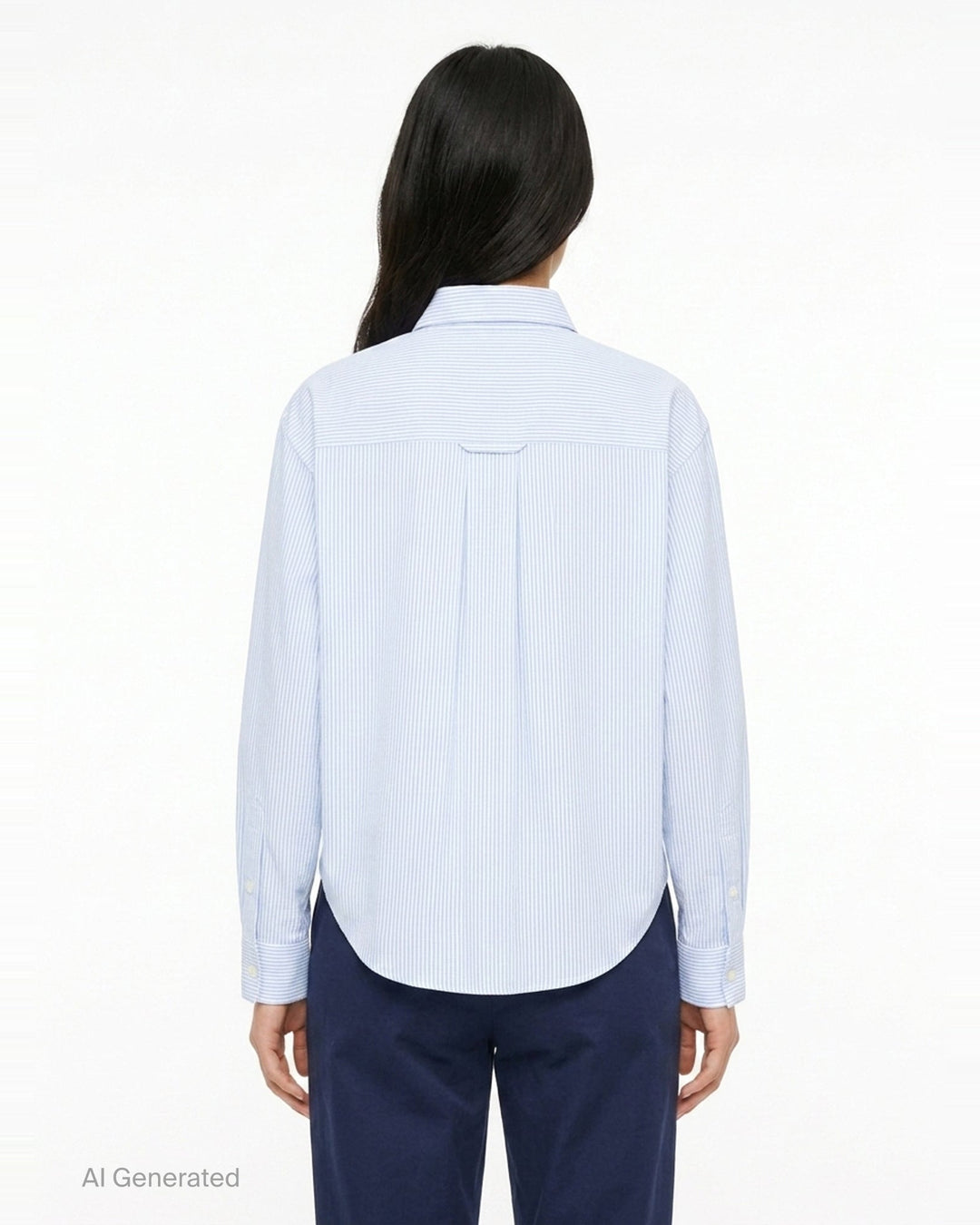 Cropped Classic Fit Shirt | AMI | Club21 - back