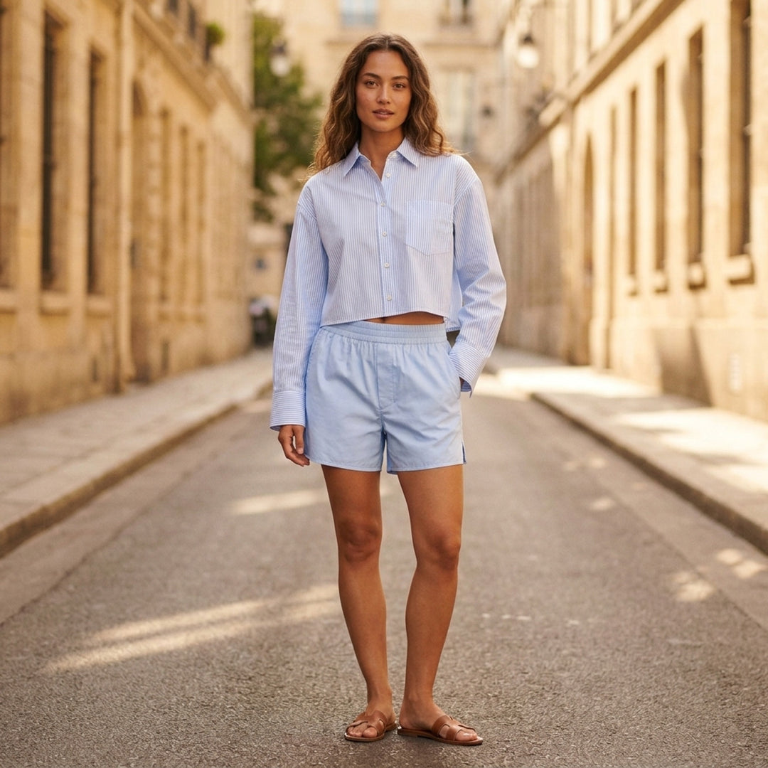 Cropped Classic Fit Shirt | AMI | Club21 - lifestyle