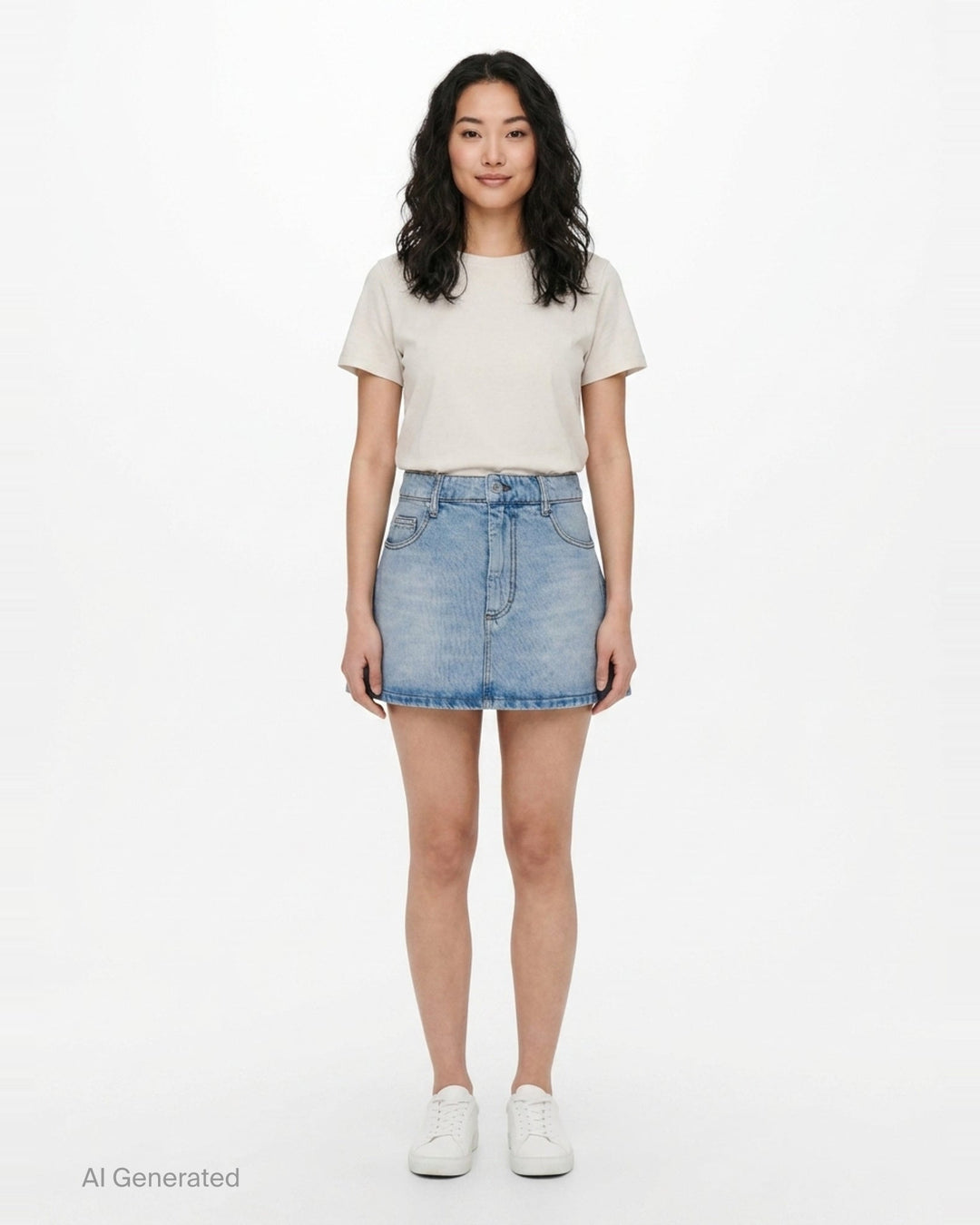 Denim Mini Skirt | AMI | Club21 - front