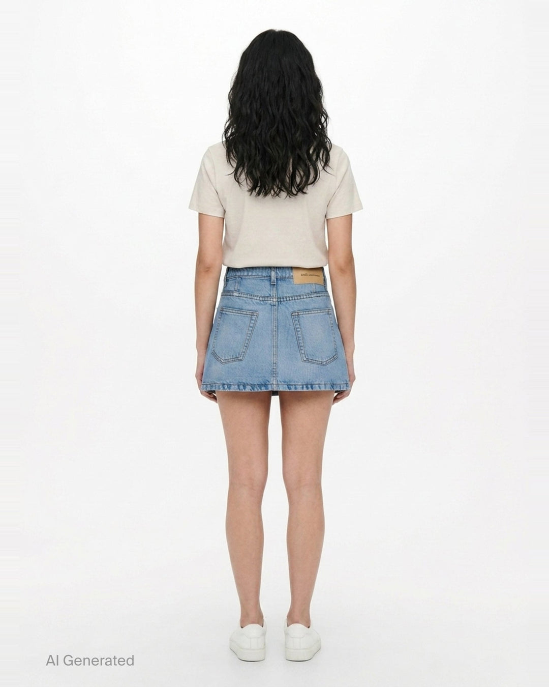 Denim Mini Skirt | AMI | Club21 - back