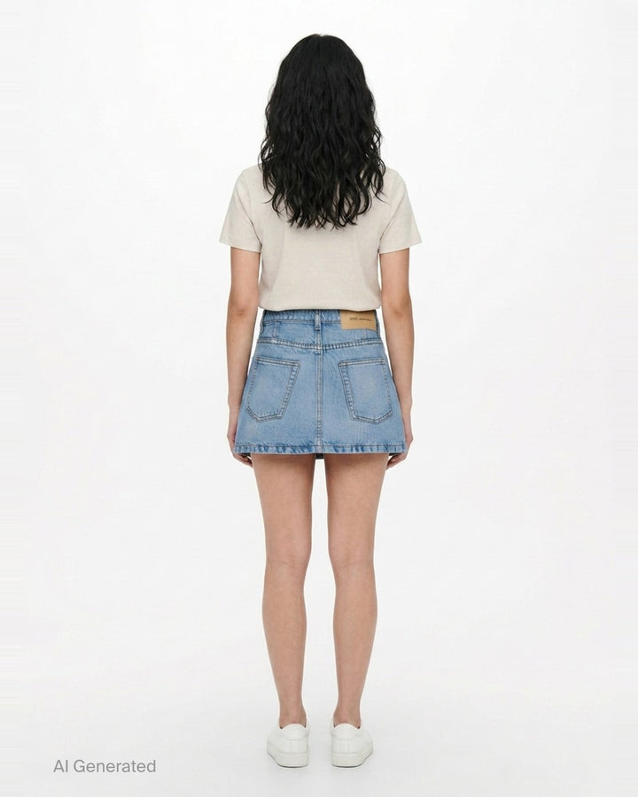 Denim Mini Skirt | AMI | Club21 - back