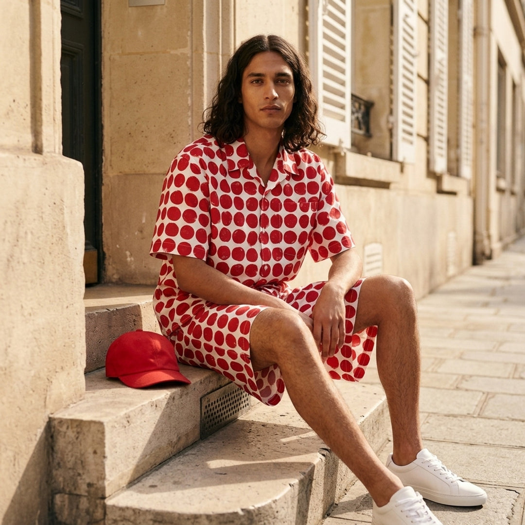 Large Polka Dot Bermuda Shorts | AMI | Club21 - lifestyle