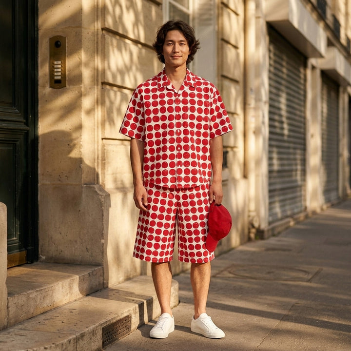 Polka Dot Boxy Short Sleeve Shirt | AMI Alexandre Mattiussi | Club21 - lifestyle