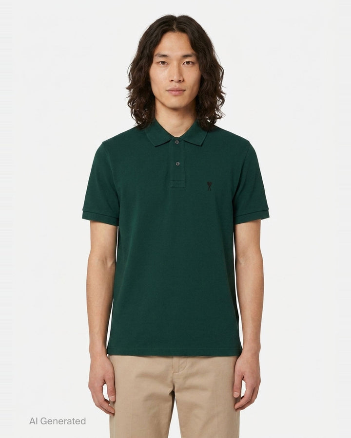 Polo With Contrasted A | AMI | Club21 - front