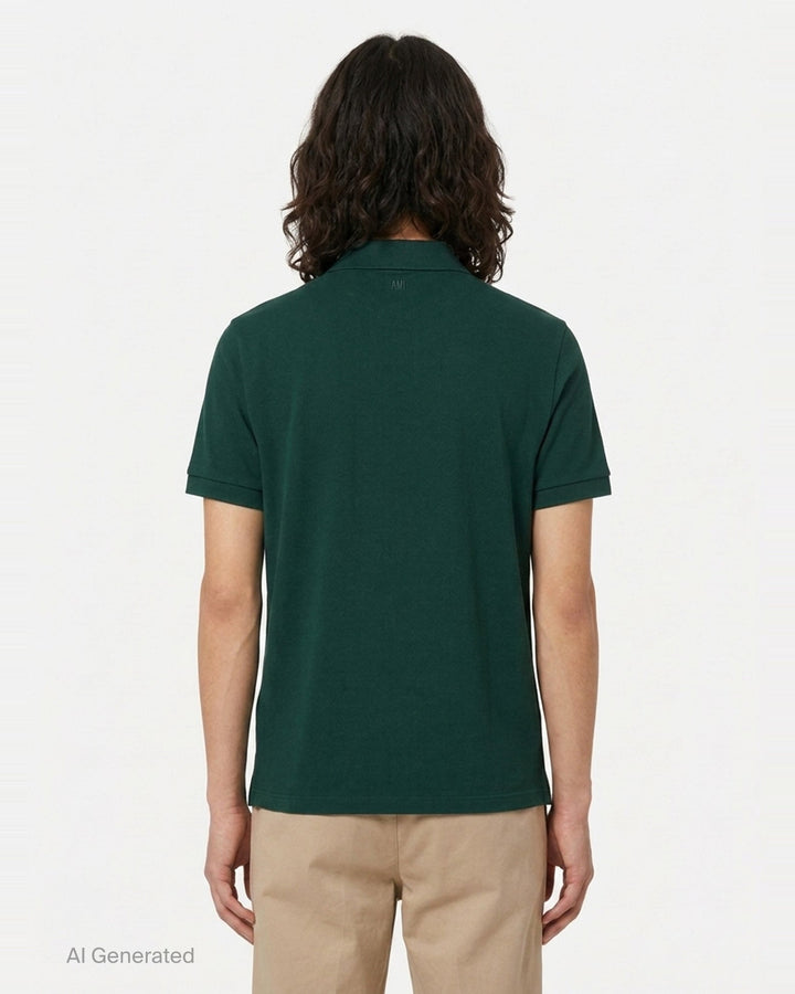 Polo With Contrasted A | AMI | Club21 - back
