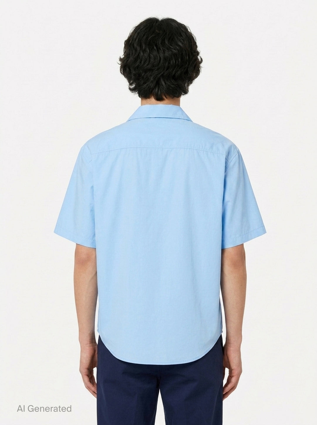 Short Sleeve Boxy Shirt | AMI Alexandre Mattiussi | Club21 - back