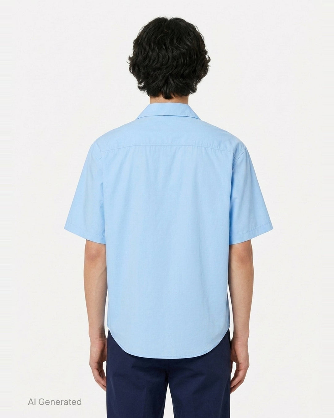 Short Sleeve Boxy Shirt | AMI Alexandre Mattiussi | Club21 - back